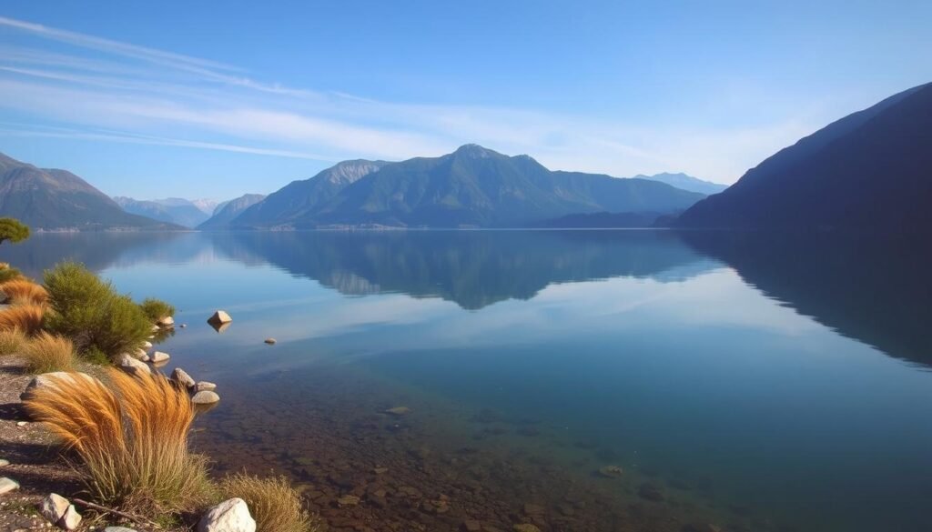 Genera un'immagine del Lago dei Caprioli e del Lago delle Malghette