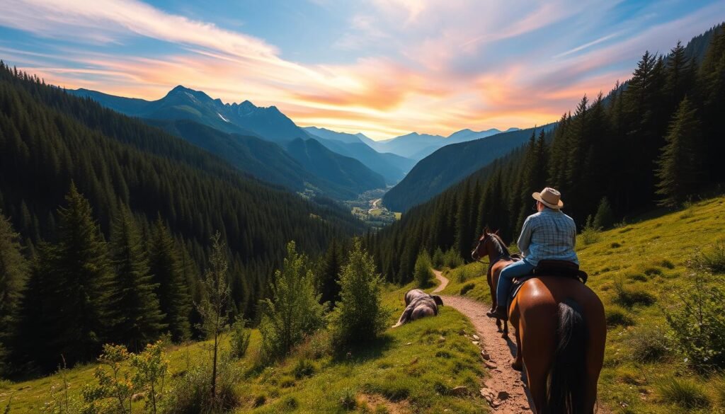 Immagina di cavalcare attraverso i paesaggi incantati della Val di Sole Immagina di cavalcare attraverso i paesaggi incantati della Val di Sole