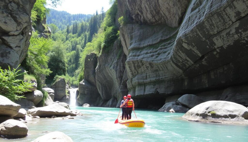Immagina di esplorare le gole e le cascate della Val di Sole con guide esperte.