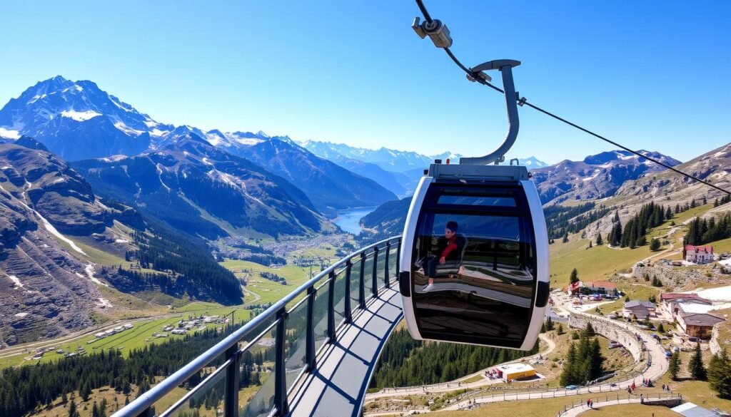 Immagina di salire a bordo di una cabinovia moderna e raggiungere i punti più alti della Val di Sole